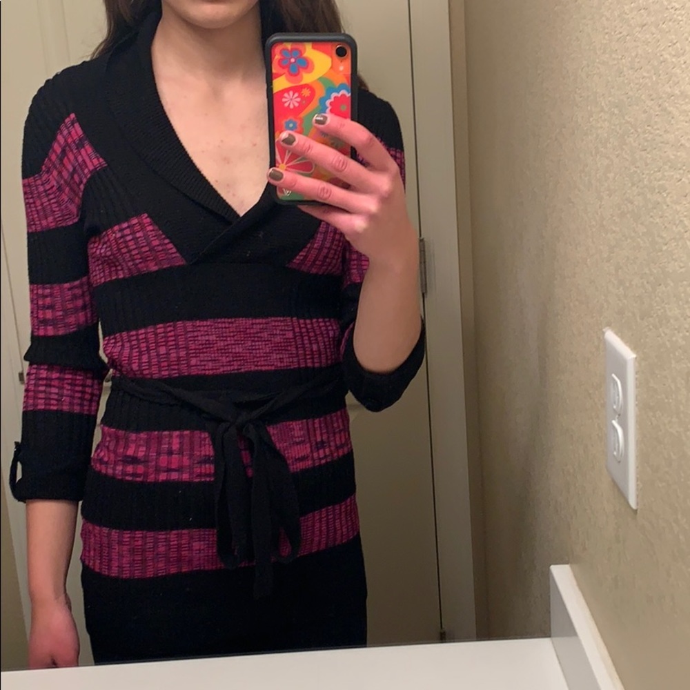 Knit striped top
